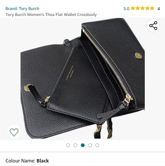 Tory Burch Thea Pebbled Leather Crossbody/Wallet Clutch Purse (like new) - Picture 15 of 15